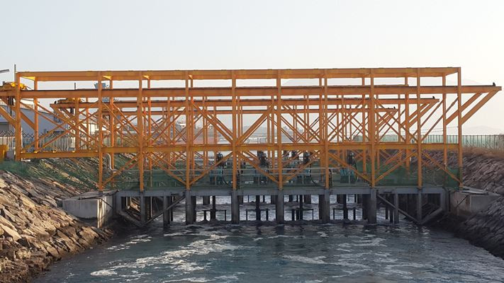 하동 화력소수력(700kW,남부발전) (기타 신재생에너지) - 솔라플레이 시공실적