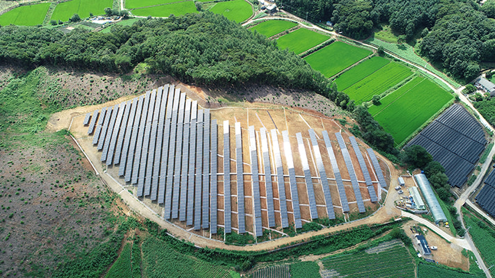 연천 왕징7호 태양광발전소 (1.8MW) (육상 태양광) - 솔라플레이 시공실적