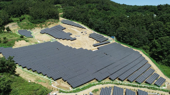영덕 매정 태양광발전소 (3MW) (육상 태양광) - 솔라플레이 시공실적