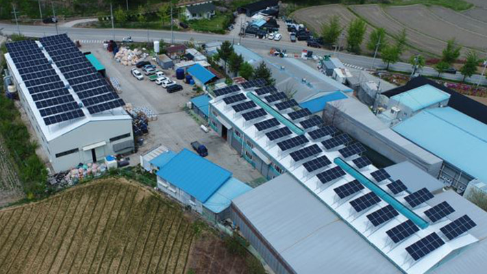 효광 태양광발전소 (180kW) (루프탑 태양광) - 솔라플레이 시공실적