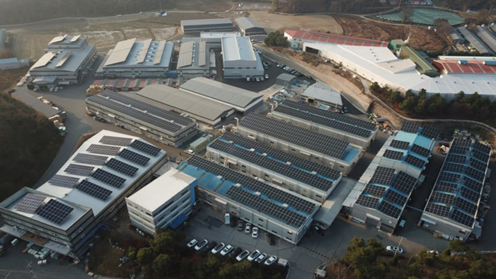 보원케미칼 산업용 공장 지붕 태양광 발전소 시공 사례